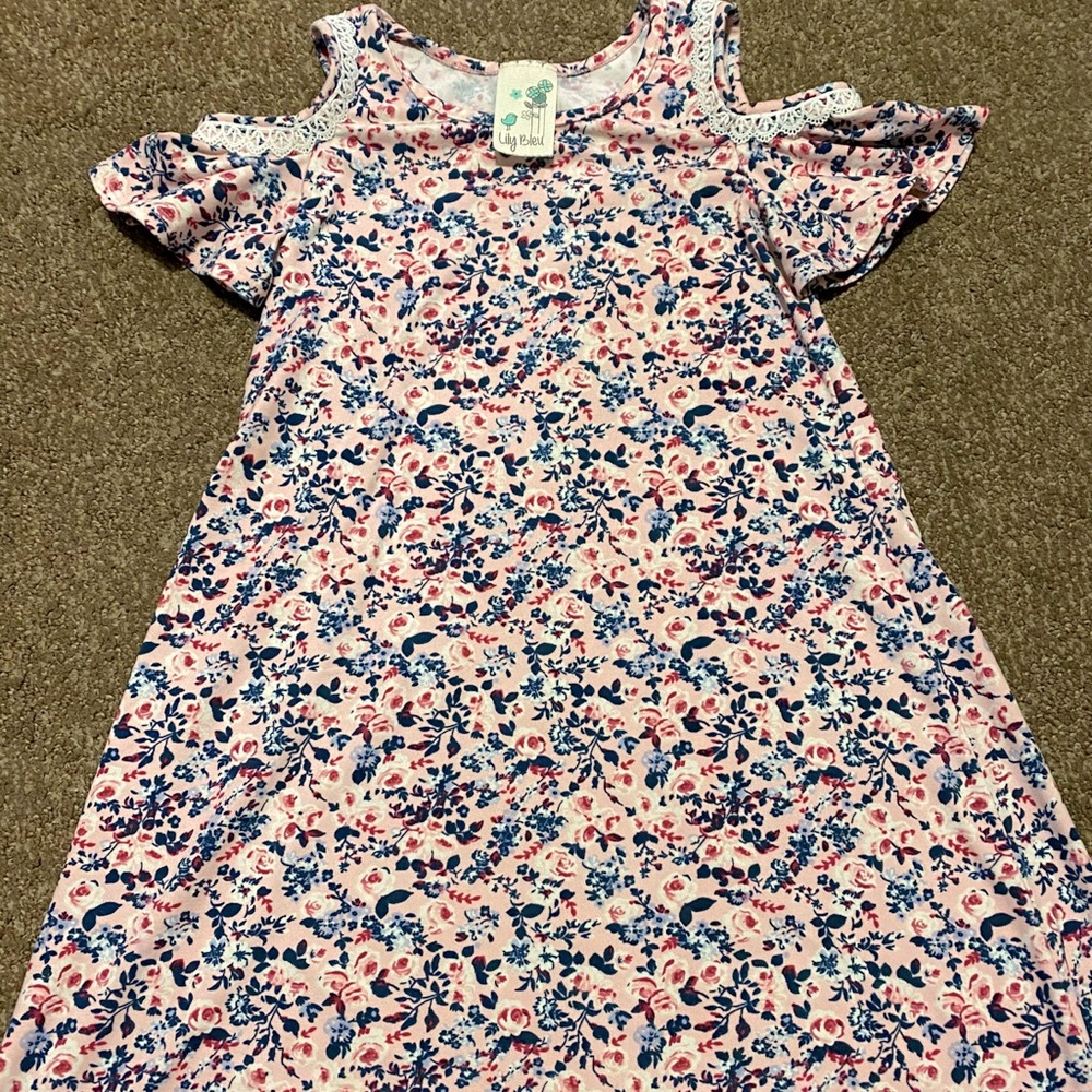 Girls Cold Shoulder Dress